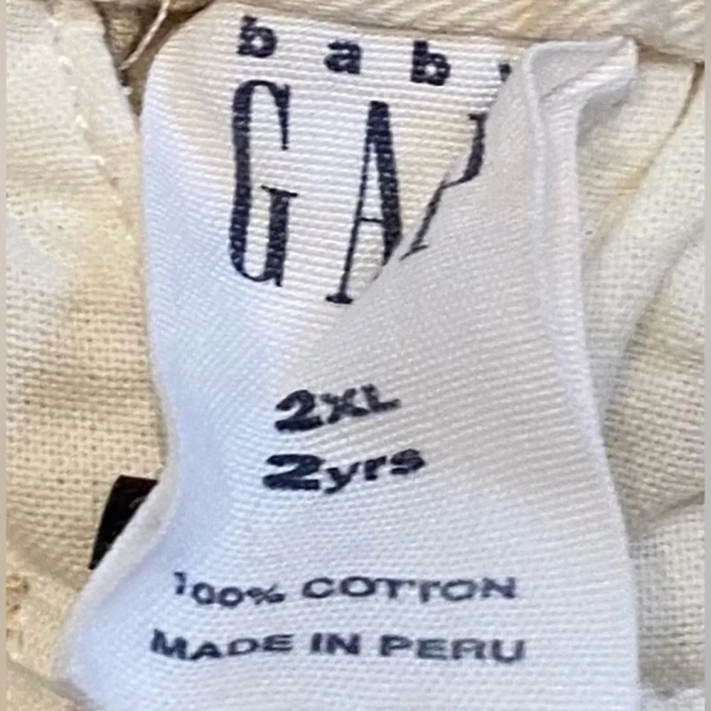 Vintage With Tags Baby‎ Gap 2XL (2yrs) Light Tan 100% Cotton Chinos